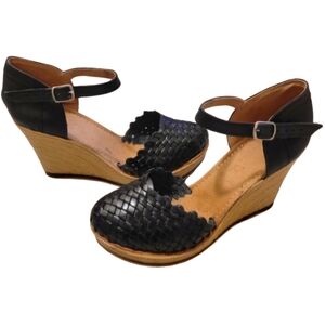 Solei Huarache Leather Wedges | New! | Sz. 9